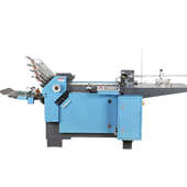 全自动折页机台式 0刀 数控高速连续压痕折纸机 8梭 480型加长版