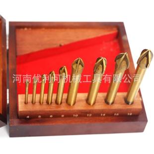 优利LAU可钨工钢硬质合金工专用具钛玻镀木璃钻头开孔器木盒9件套