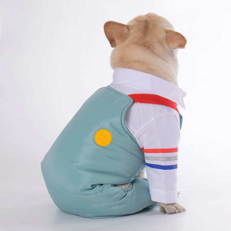 秋冬新款宠物衣服两件套背带棉裤 衬衣背带裤宠物狗服装批发