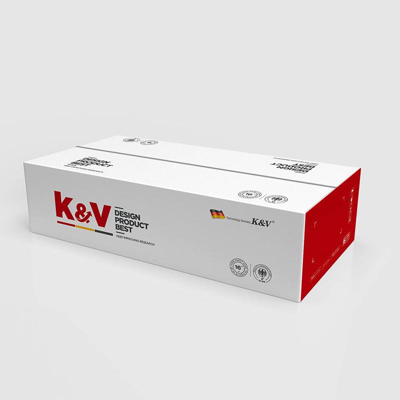 K&V 45宽黑色三节侧装导轨厂家直销全拉伸滚珠静音抽屉家具滑轨