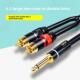 大双核6.5到双莲花Rca麦克风放大器混频器一对二怪物音频电缆