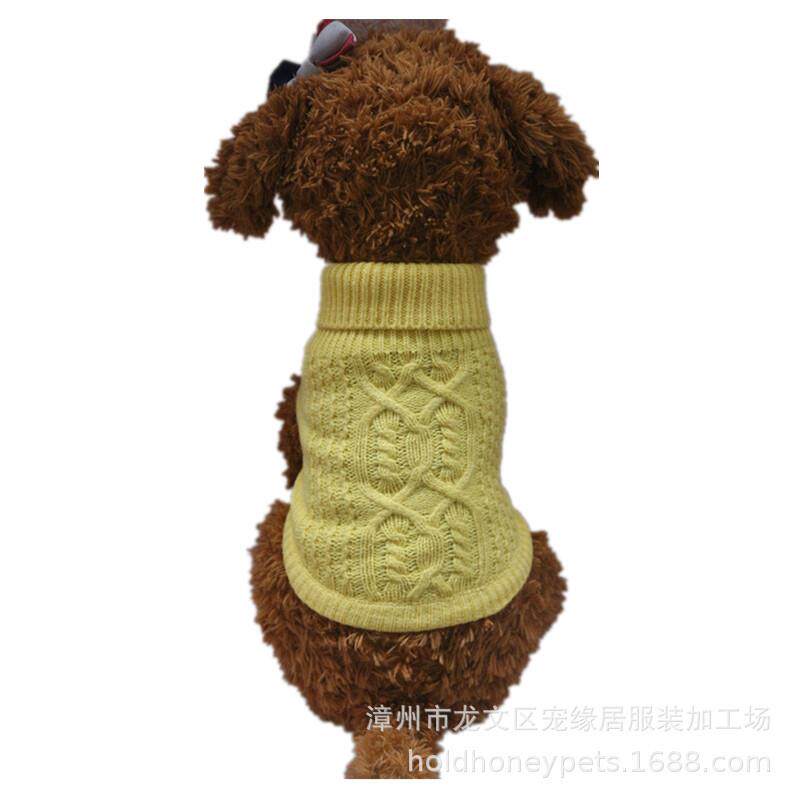 holdhoney2023秋冬新品宠物狗衣服麻花毛衣系列淘宝热卖厂家直供