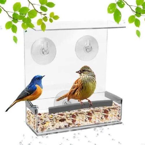 M5TA Pet Bird Feeder Bowl Bird No-Mess for Parrots Budgies