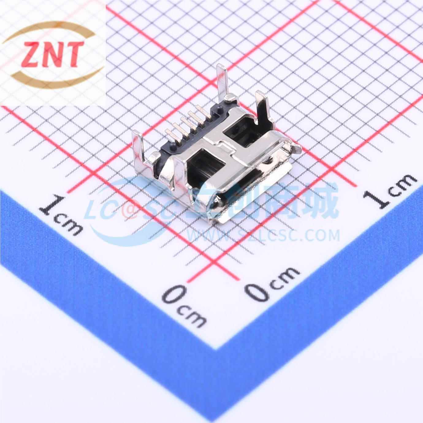 USB连接器 MICRO-11-G5P3-A1T2 SMD 有卷边外壳长6.6有柱固定脚1.