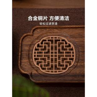 胡桃木干泡台新中式 批发者纳里 复古家用泡茶盘排水茶台壶承实木