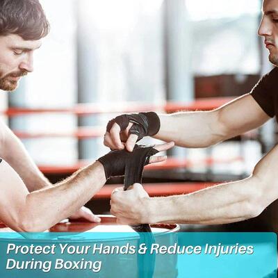 2 Rolls 2.5M Cotton Boxing Bandage Sports Strap Sanda Gauntl