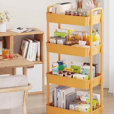 trolley shelf kitchen floor mobile bathroom bedside推车架子