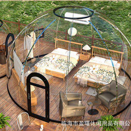 pc星空房露营帐篷别墅户外帐篷餐厅泡泡屋民宿网红帐篷星空帐篷防