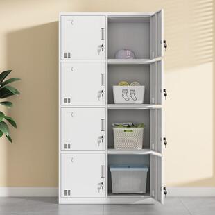 八门更衣柜钢制多门员工储物柜车间宿舍换衣柜带锁碗柜鞋柜存包柜