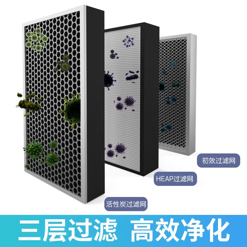 新风系统 PM2.5空气净化过滤箱排风管道前置器全屋除尘活性炭滤网