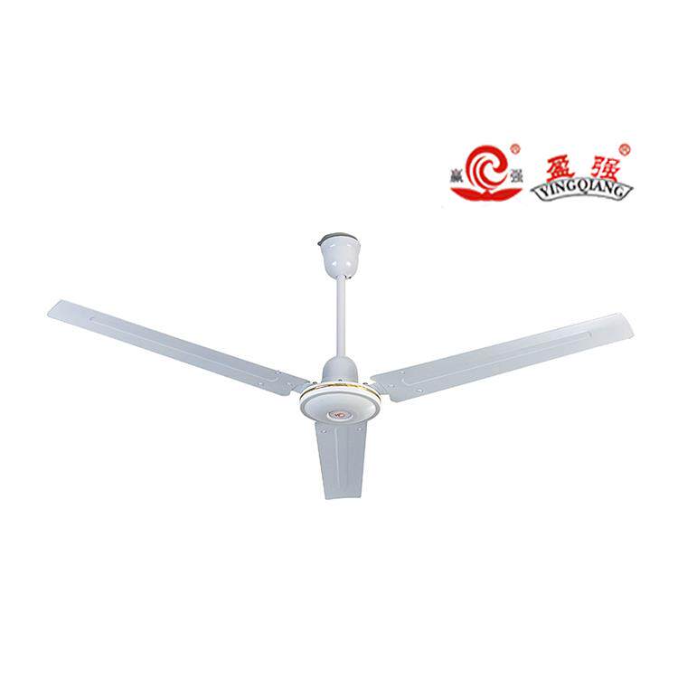 赢强/盈强吊扇商用风扇楼顶扇工业铜线 线电机大机头吊扇皇56寸60