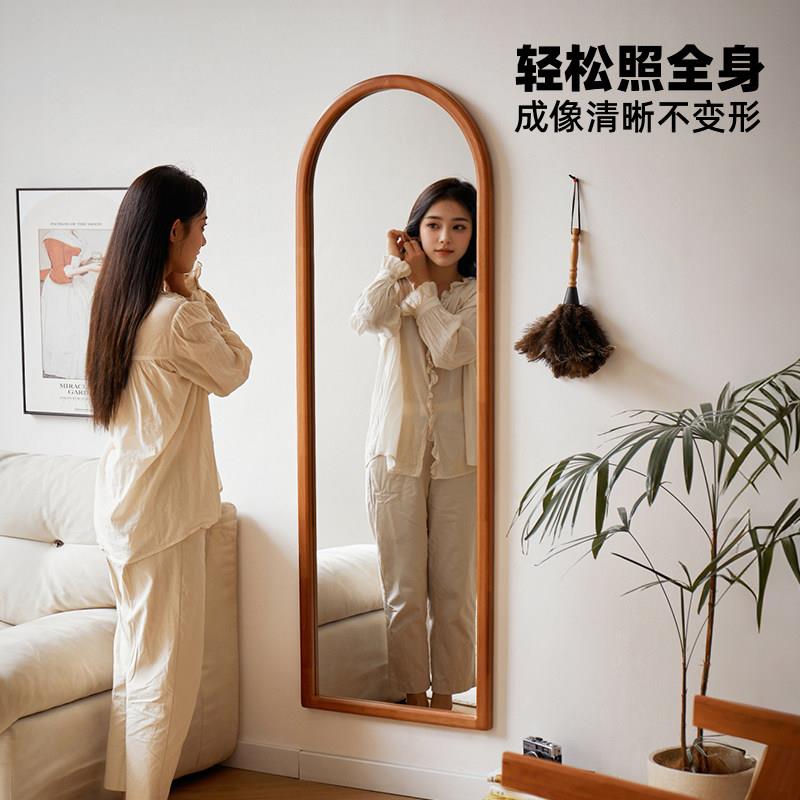 逸实木家全身镜墙RF-HD612镜女生卧室全镜身家用贴玄关镜落地镜壁