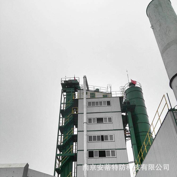拌合站缘型避雷针安装废气排放管避雷措施防雷接地工程安装