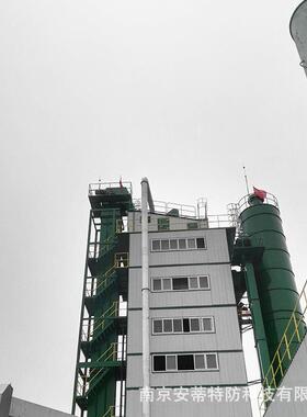 拌合站缘型避雷针安装废气排放管避雷措施防雷接地工程安装