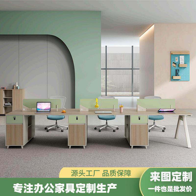 高档大气职员桌简约现代办公桌椅组合办公室屏风员工桌电脑桌新款