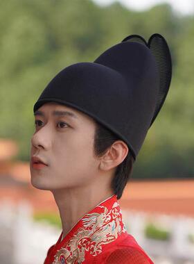 乌衣巷翼善冠明制汉服帽子男明代官帽锦衣卫首服乌纱帽变形易恢覆