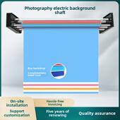 电动背景轴影楼升降机摄影棚背景架照相馆证件照套餐遥控电动卷轴