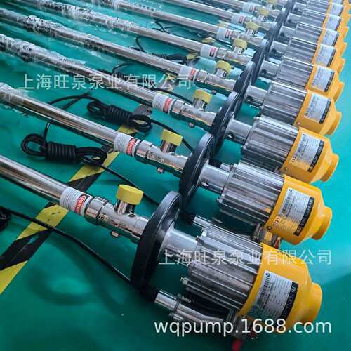 上海旺泉HD-EX2-V+SS316L-1000防爆电动抽液泵、防爆CE认证插桶泵