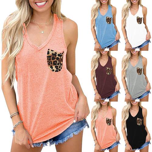 Women's top, pocket vest, T-shirt for women