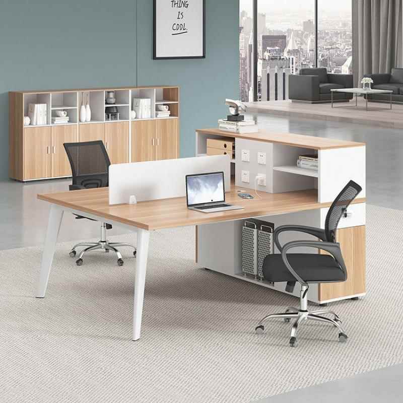 职员工位办公桌简约现代246人卡位办公室屏风钢架电脑桌椅组合