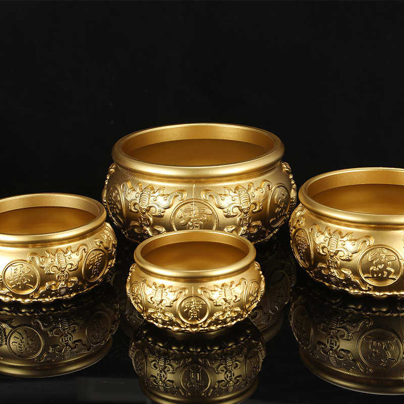 黄铜聚宝盆摆件家居装饰品中式玄关电视柜客厅办公室桌面摆设大号,家居饰品,装饰摆件,淘宝优惠券,粉丝福利购,淘宝优惠卷