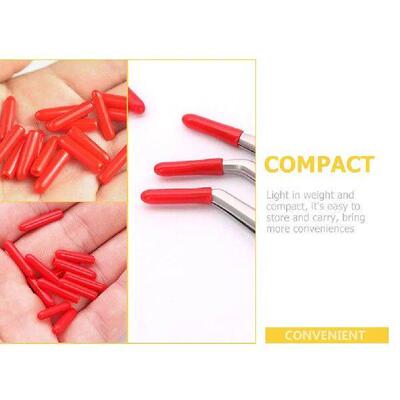 120 Pcs Tweezer Tip Protector Covers Lash Tweezers Cap