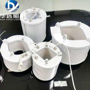 LED户外抱箍灯七彩全彩环形灯公路亮化led桥梁拉索灯RGBW抱柱灯