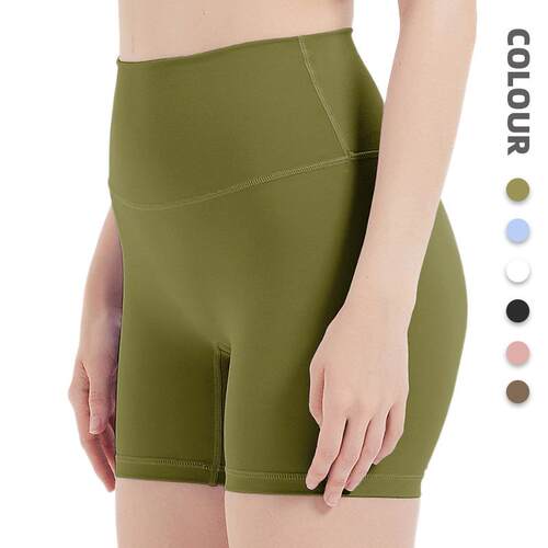 Hip yoga shorts, women's high waisted leggings, training,