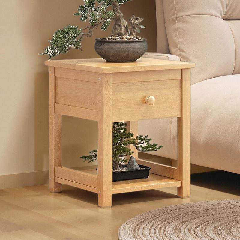 茶几小桌子客厅家用沙发边几正方形边柜角几茶桌老式纯实木小方桌