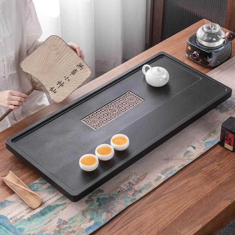 乌海金石1茶盘家用泡新款干茶台茶客厅高功档夫一体石材茶托盘