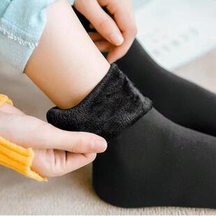 Unisex Autumn Winter Socks 10pcs 5 Pairs Fleece Lined Cold