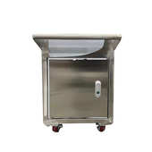 车间储物带轮移动式 大容量移动箱 工具柜 304不锈钢手推式 201