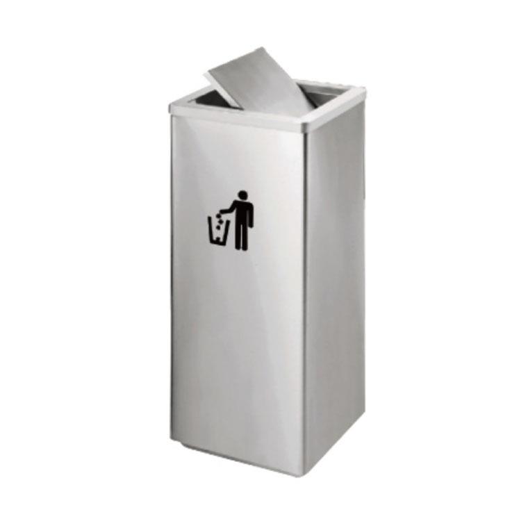 不锈钢翻盖KTV垃圾桶酒店宾馆电梯口摇盖烟灰桶商场走廊果皮箱