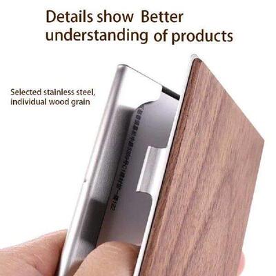 Professional Wood Business Card Holder Pocket Business Card