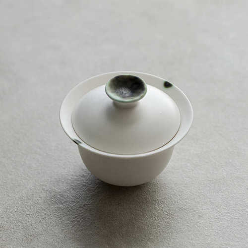 陶瓷茶杯白瓷才手工大泡茶具二碗茶器泡茶茶碗盖盖碗功夫带