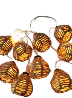 麻绳灯笼FHC太阳装饰灯串外室内装饰灯花能园装饰工艺品灯饰