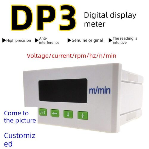 Dp3 Xuner Sher单相交直流电流表电压表Ac5A频率表转速表10V