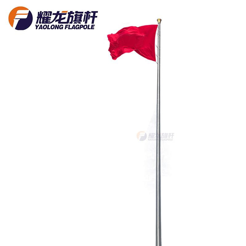 中东地区整根加长加厚90米110m旗杆电动风动镀锌不锈钢高旗杆130m