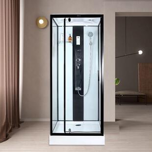 长12形家用整体淋浴房玻璃平方浴室隔断推拉门生间干湿移分离卫浴