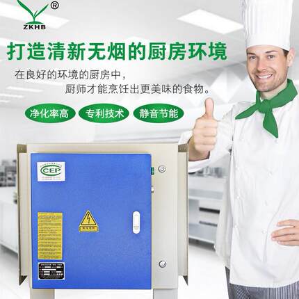 低排油烟过滤分离器复合式油烟处理设备uv光解除味油烟净化器