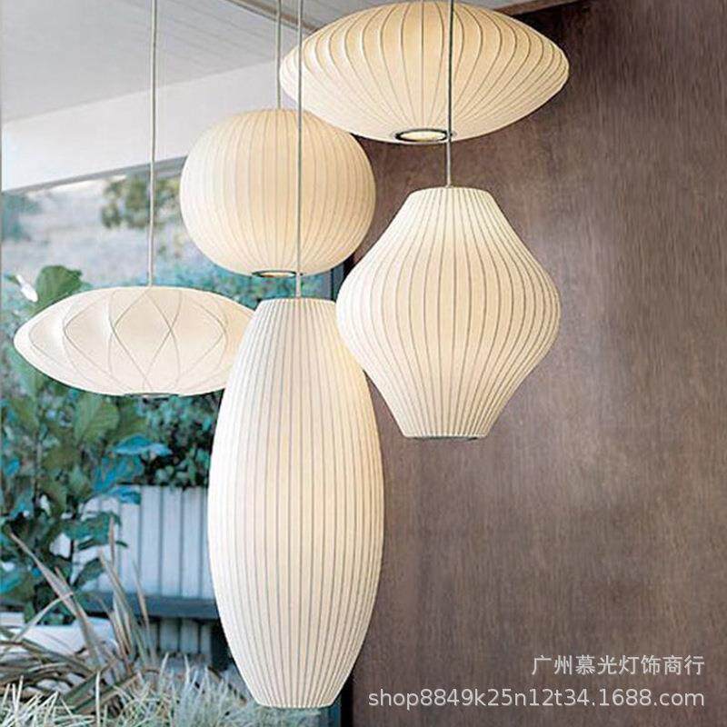日式蚕丝吊灯餐饭装店楼梯服店榻禅榻厅米灯新中式灯笼MG186意茶