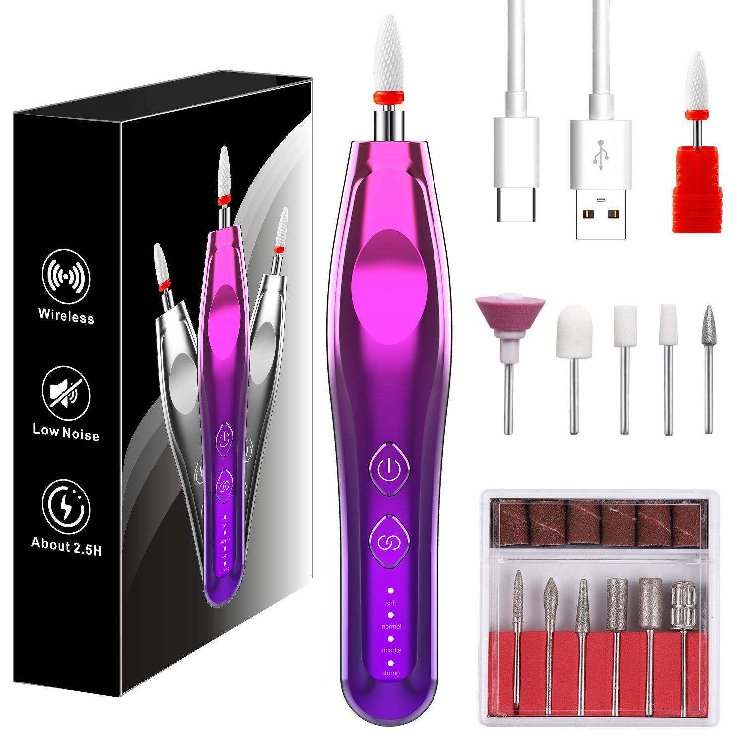 美甲打磨机充电款打磨机美甲店专用打磨机无刷专业卸美甲不发烫