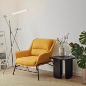 意式 简休闲艺沙发椅豪华舒极适客厅设计单736师布人椅阳台休闲椅