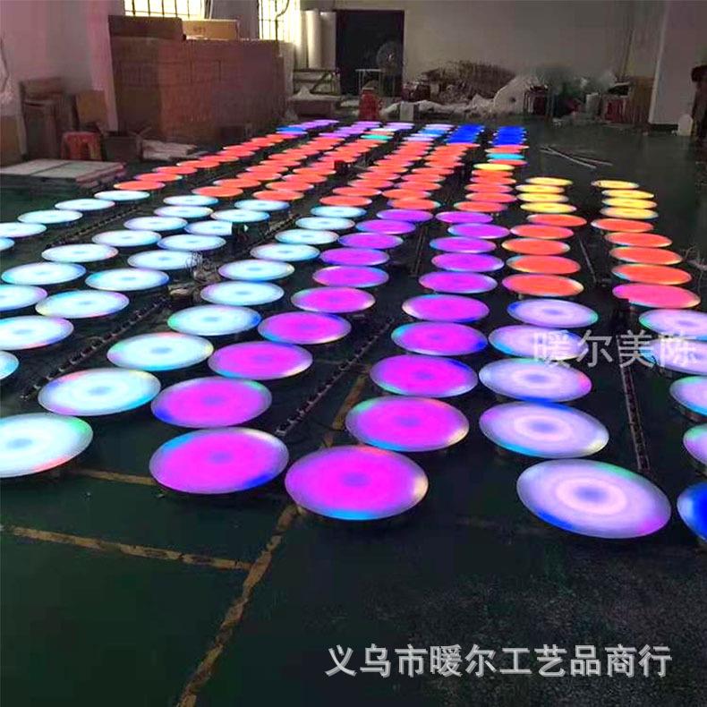 暖尔创意音乐发光欢乐跑彩色跑商场美陈娱乐互动道具场地布置道具
