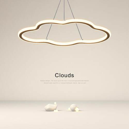 儿童卧室吊灯现代简约极简创意灯温馨儿童房间餐厅客厅led吊灯