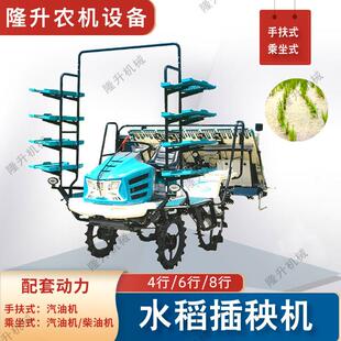 水稻插秧机乘坐式水稻种植机手扶款水稻苗移栽机4-8行
