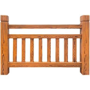 水泥仿木护栏河道景区园林栏杆户外新农村建设栅栏河道围栏厂家