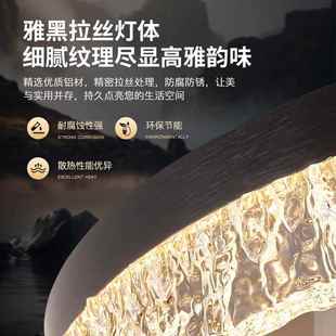 2吸025水晶灯具简水晶吸顶主约书房房间顶灯轻奢极简全光谱卧室灯