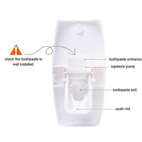 Toothbrush Holder Automatic Toothpaste Dispenser Set
