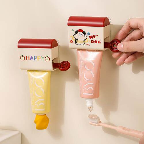 Lazy Person's Toothpaste Squeezer神奇家用手工洗面奶吸盘牙膏
